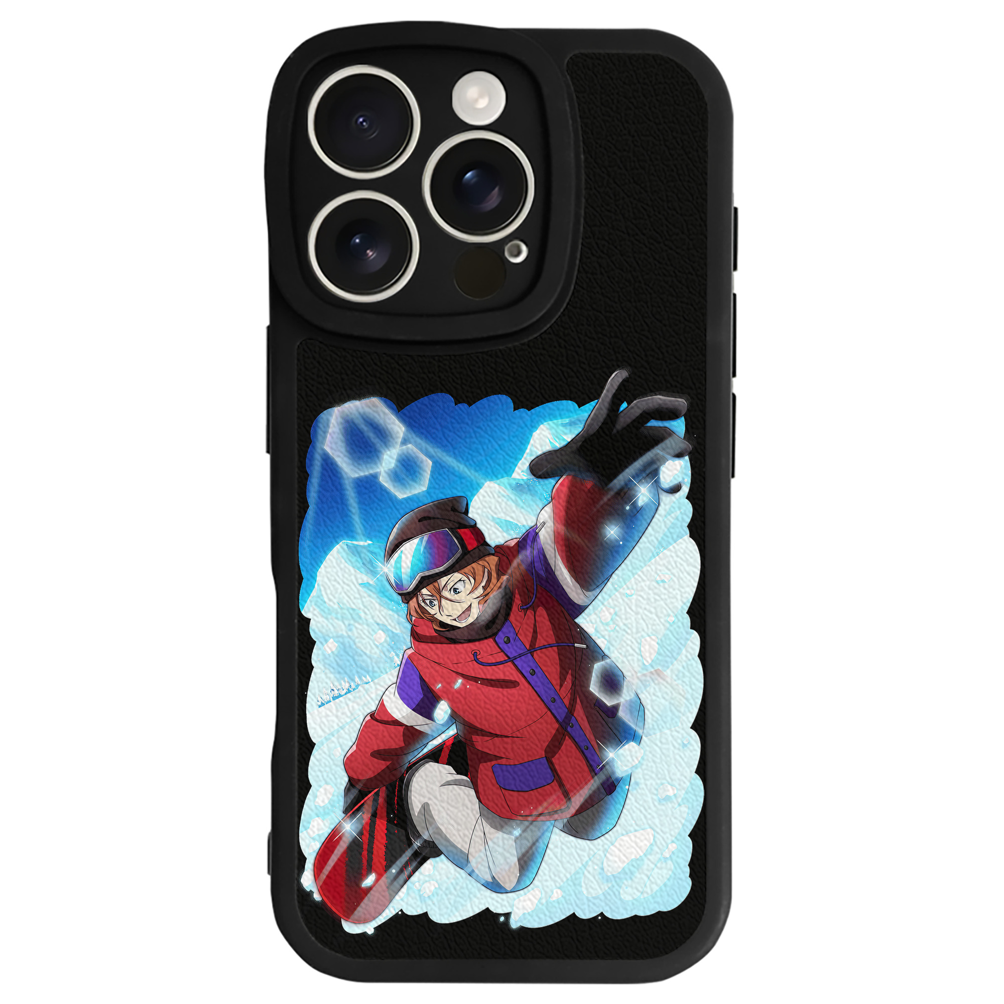 （画像用） 文豪ストレイドッグス Bungo Stray Dogs 【iPhone 16シリーズ対応】シリコンスマホケース（レザー調） 材質：シリコン